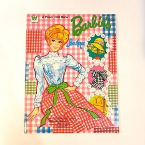 Vintage 1973 Barbie Boutique Paper Doll Book Whitman 1954 Unused Mod Fashions